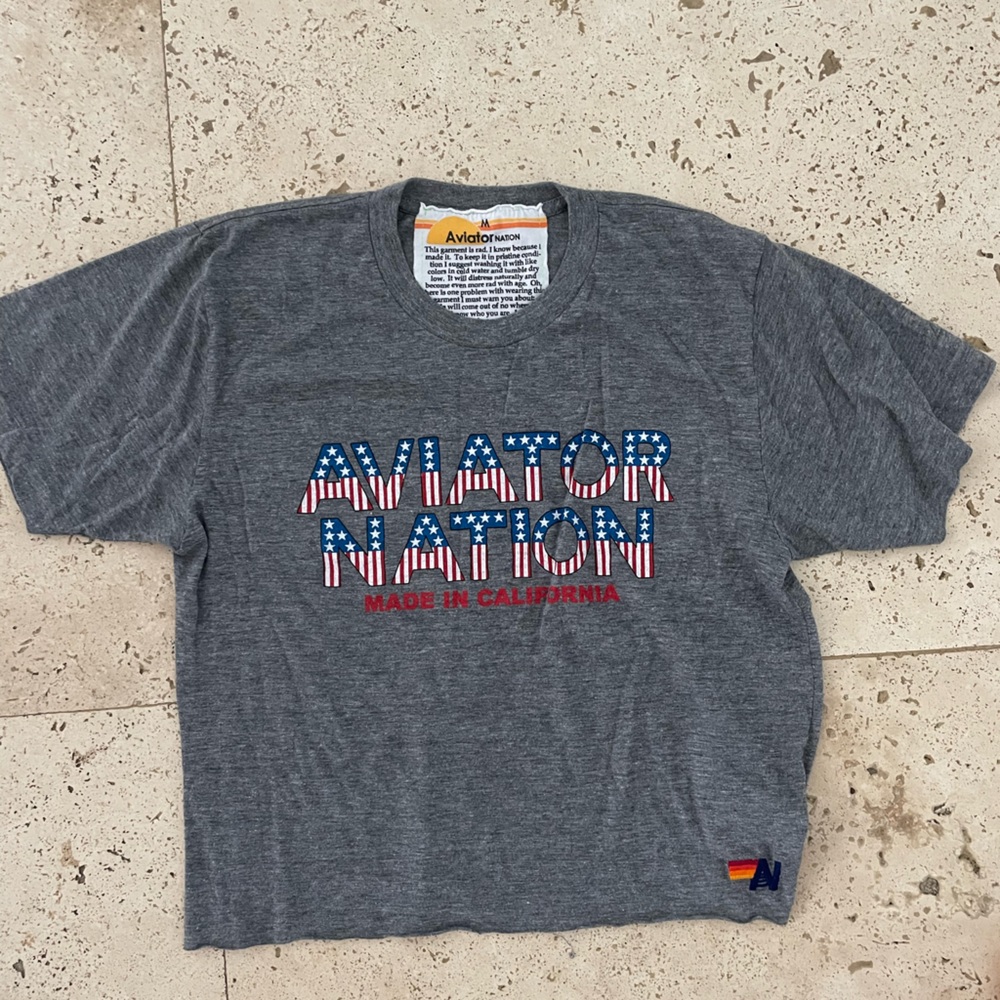 Aviator Nation Cropped T-Shirt